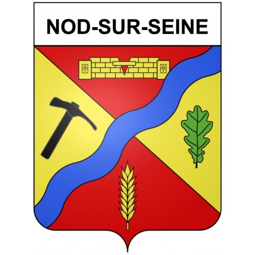 Nod-sur-Seine 21 ville Stickers blason autocollant adhésif