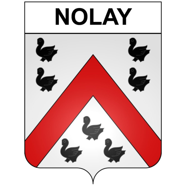 Nolay 21 ville Stickers blason autocollant adhésif
