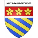 Pegatinas escudo de armas de Nuits-Saint-Georges adhesivo de la etiqueta engomada
