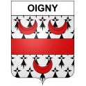 Pegatinas escudo de armas de Omps adhesivo de la etiqueta engomada