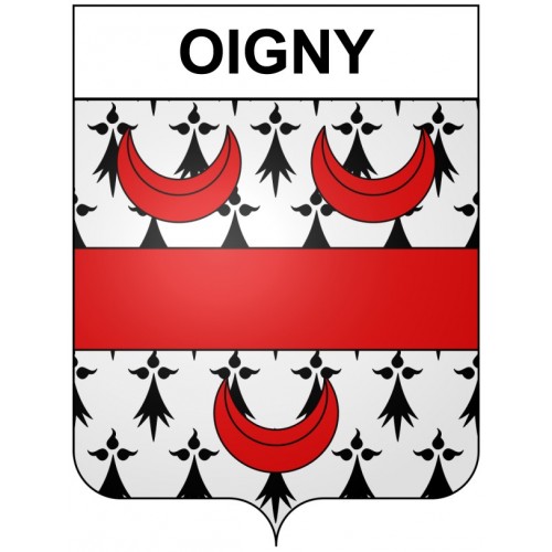 Oigny 21 ville Stickers blason autocollant adhésif