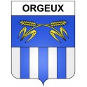 Orgeux 21 ville Stickers blason autocollant adhésif