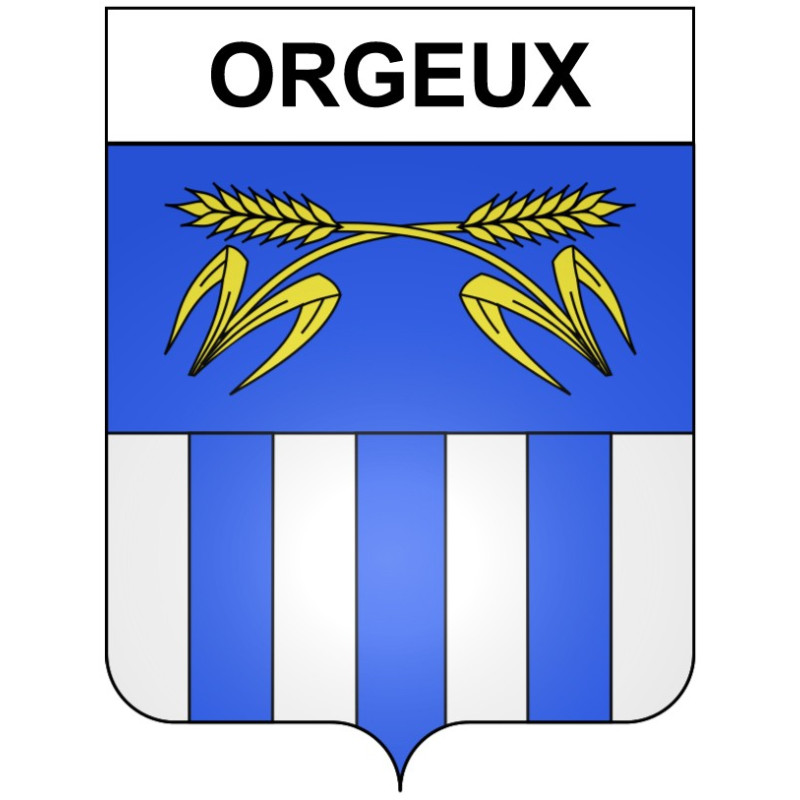 Orgeux 21 ville Stickers blason autocollant adhésif