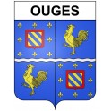 Ouges 21 ville Stickers blason autocollant adhésif