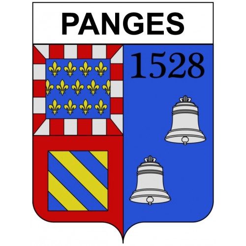 Panges 21 ville Stickers blason autocollant adhésif