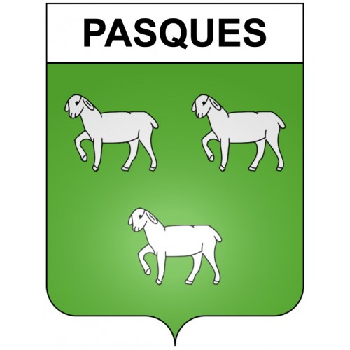 Pasques 21 ville Stickers blason autocollant adhésif