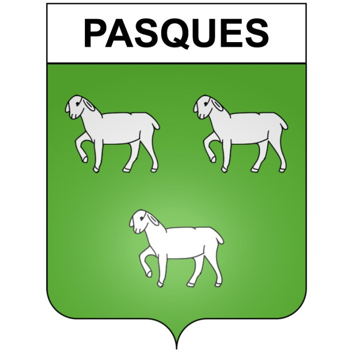 Pasques 21 ville Stickers blason autocollant adhésif