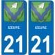 66 Cerdagne sticker autocollant plaque