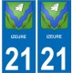66 Cerdagne sticker autocollant plaque