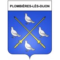 Plombières-lès-Dijon 21 ville Stickers blason autocollant adhésif
