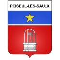 Poiseul-lès-Saulx 21 ville Stickers blason autocollant adhésif