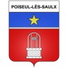 Poiseul-lès-Saulx 21 ville Stickers blason autocollant adhésif