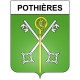 Pothières 21 ville Stickers blason autocollant adhésif