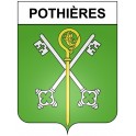 Pothières 21 ville Stickers blason autocollant adhésif