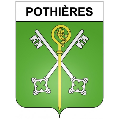 Pegatinas escudo de armas de Omps adhesivo de la etiqueta engomada