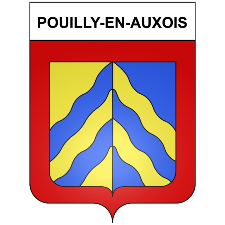 Pouilly-en-Auxois 21 ville Stickers blason autocollant adhésif
