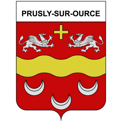 Prusly-sur-Ource 21 ville Stickers blason autocollant adhésif