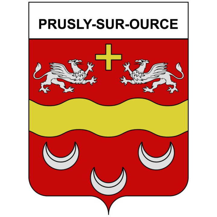 Prusly-sur-Ource 21 ville Stickers blason autocollant adhésif