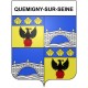 Quemigny-sur-Seine 21 ville Stickers blason autocollant adhésif