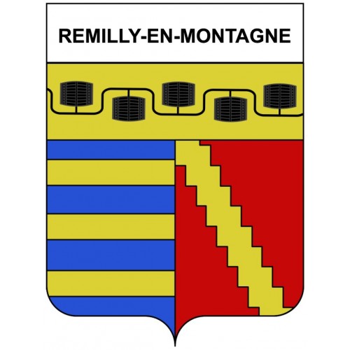 Remilly-en-Montagne 21 ville Stickers blason autocollant adhésif