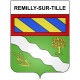 Remilly-sur-Tille 21 ville Stickers blason autocollant adhésif