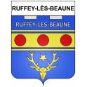 Ruffey-lès-Beaune 21 ville Stickers blason autocollant adhésif