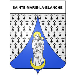 Sainte-Marie-la-Blanche 21 ville Stickers blason autocollant adhésif