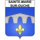 Pegatinas escudo de armas de Sainte-Marie-sur-Ouche adhesivo de la etiqueta engomada