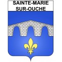 Pegatinas escudo de armas de Sainte-Marie-sur-Ouche adhesivo de la etiqueta engomada