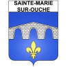 Pegatinas escudo de armas de Sainte-Marie-sur-Ouche adhesivo de la etiqueta engomada