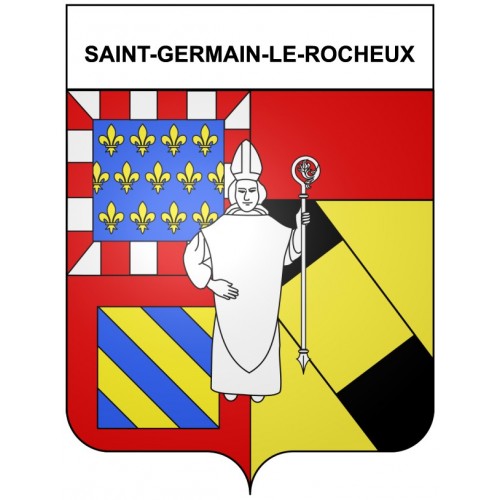 Saint-Germain-le-Rocheux 21 ville Stickers blason autocollant adhésif