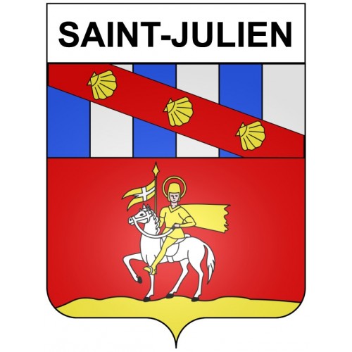 Saint-Julien 21 ville Stickers blason autocollant adhésif