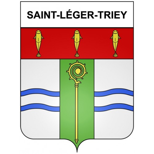 Saint-Léger-Triey 21 ville Stickers blason autocollant adhésif