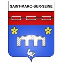 Saint-Marc-sur-Seine 21 ville Stickers blason autocollant adhésif