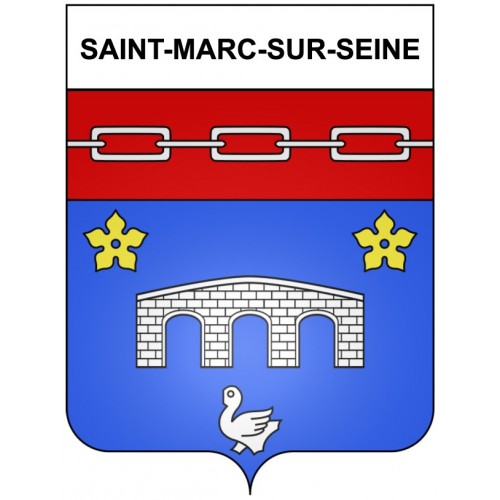 Saint-Marc-sur-Seine 21 ville Stickers blason autocollant adhésif