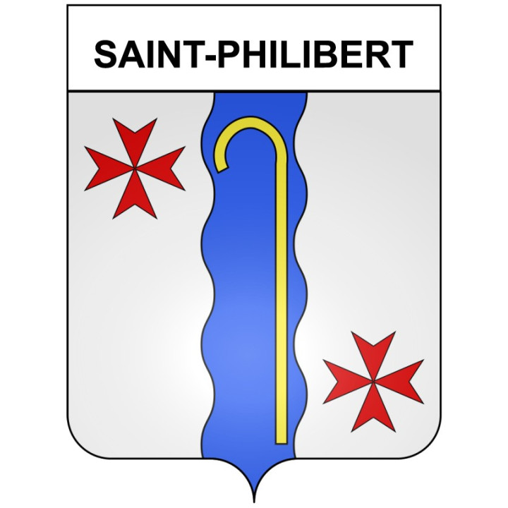 Saint-Philibert 21 ville Stickers blason autocollant adhésif