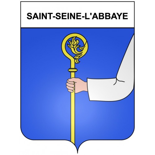 Saint-Seine-l'Abbaye 21 ville Stickers blason autocollant adhésif