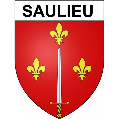 Saulieu 21 ville Stickers blason autocollant adhésif