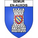 Pegatinas escudo de armas de Semur-en-Auxois adhesivo de la etiqueta engomada