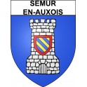 Stickers coat of arms Semur-en-Auxois adhesive sticker