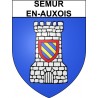 Semur-en-Auxois 21 ville Stickers blason autocollant adhésif