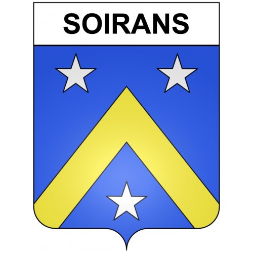 Soirans 21 ville Stickers blason autocollant adhésif