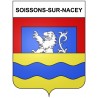 Soissons-sur-Nacey 21 ville Stickers blason autocollant adhésif