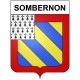 Sombernon 21 ville Stickers blason autocollant adhésif