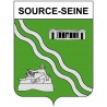 Source-Seine 21 ville Stickers blason autocollant adhésif