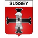 Sussey 21 ville Stickers blason autocollant adhésif