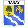 Tanay 21 ville Stickers blason autocollant adhésif