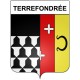 Terrefondrée 21 ville Stickers blason autocollant adhésif
