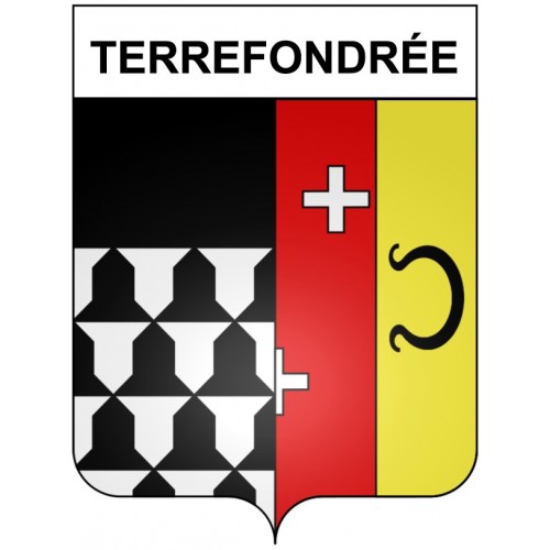 Terrefondrée 21 ville Stickers blason autocollant adhésif