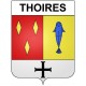 Thoires 21 ville Stickers blason autocollant adhésif